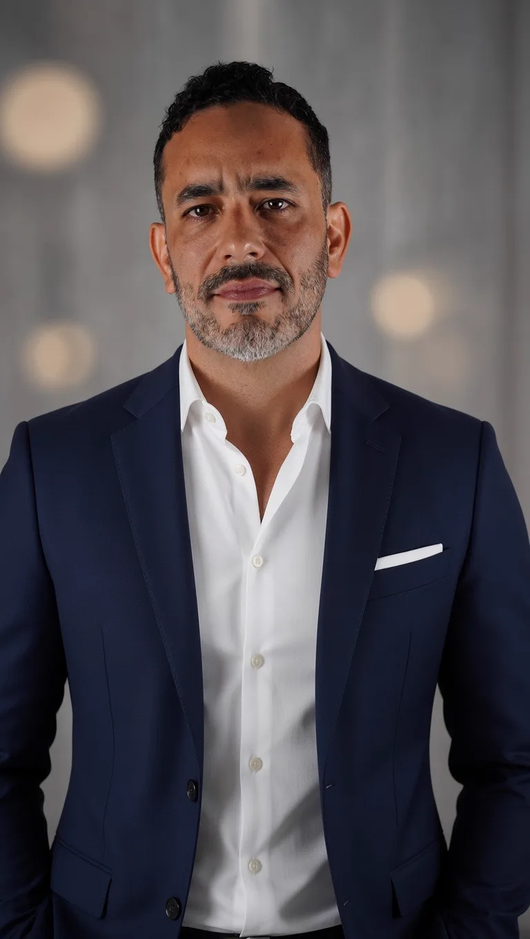 Retrato del Lic. Mario Ruiz, fundador de DEMARU